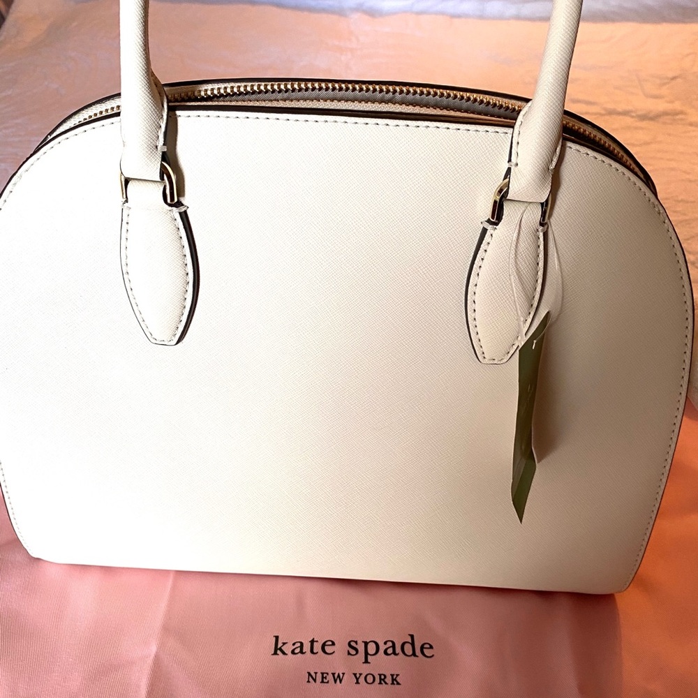 Kate Spade ♠️ Large Ivory dome satchel 🌸🌺 - Picture 4 of 12